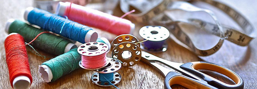 Нитки швейные для пошива текстильных и кожаных изделий